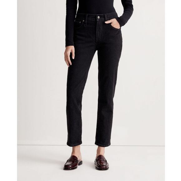 NWOT Madewell The MId-Rise Perfect Vintage Jeans in Clean Black Wash Size 25 - Picture 4 of 16